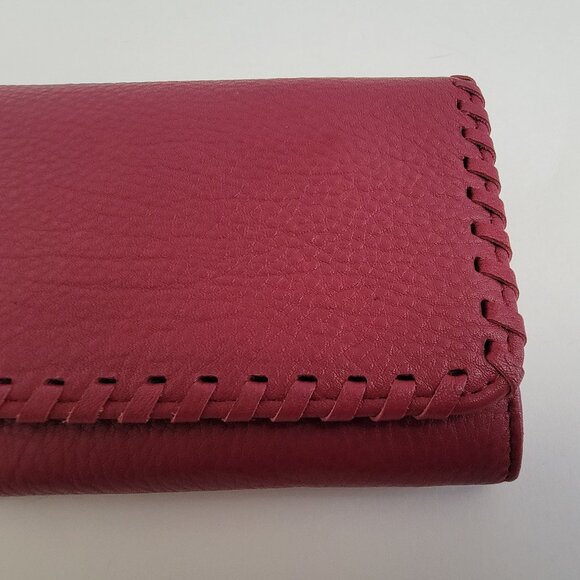 HOBO Era Wristlet Leather Clutch Wallet in Sangria - Picture 6 of 15